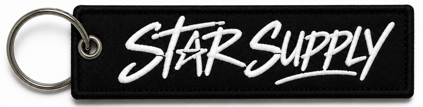 Star supply keychain (black)