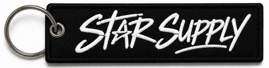 Star supply keychain (black)