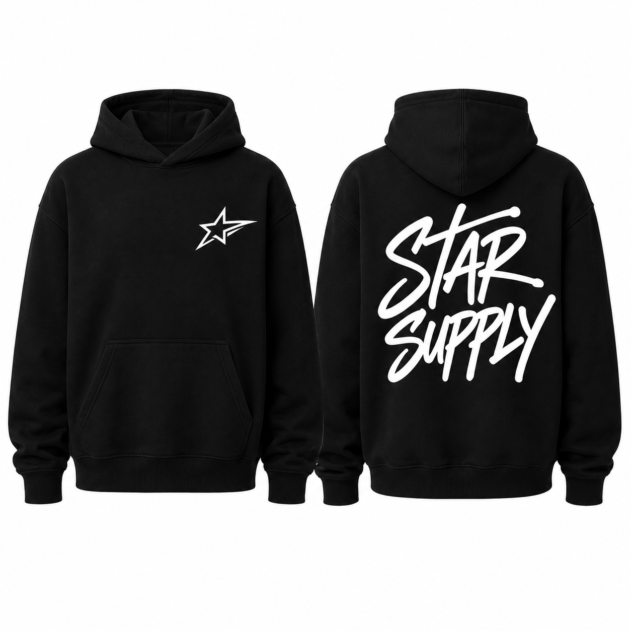 Star supply sweatshirt (black)