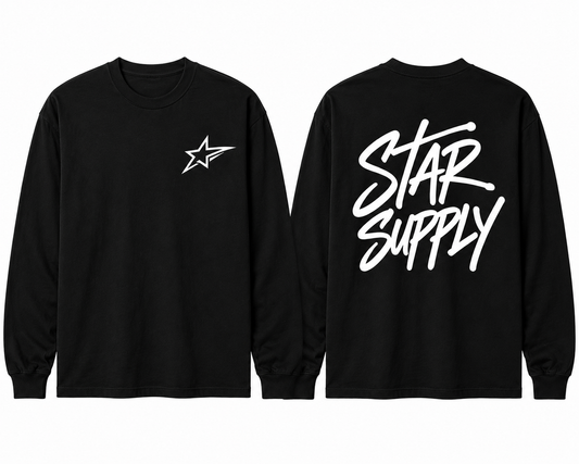 Star supply long sleeve shirt (black)