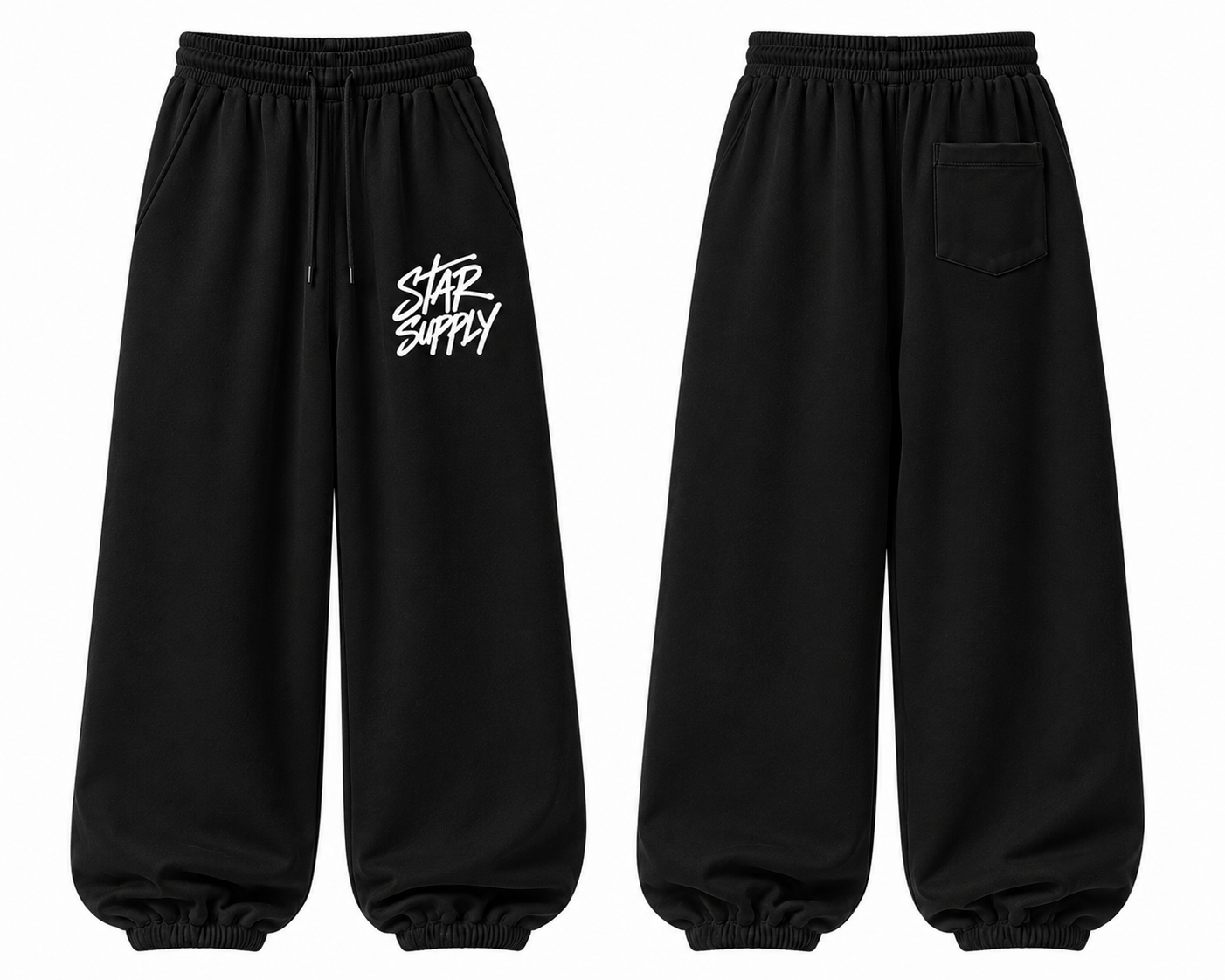 Star supply sweatpants (black)
